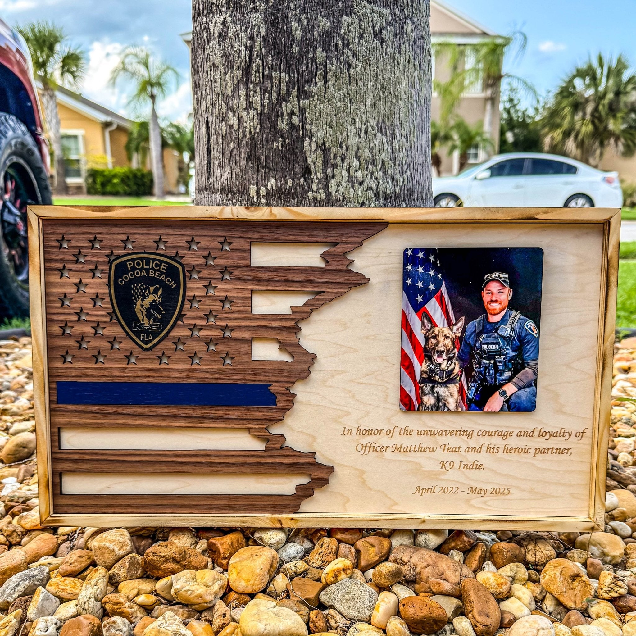 First Responder Flag Plaque - Engrave With Purpose