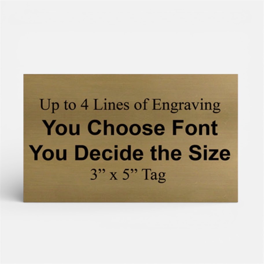 Engraved Name Plate - Engrave With Purpose