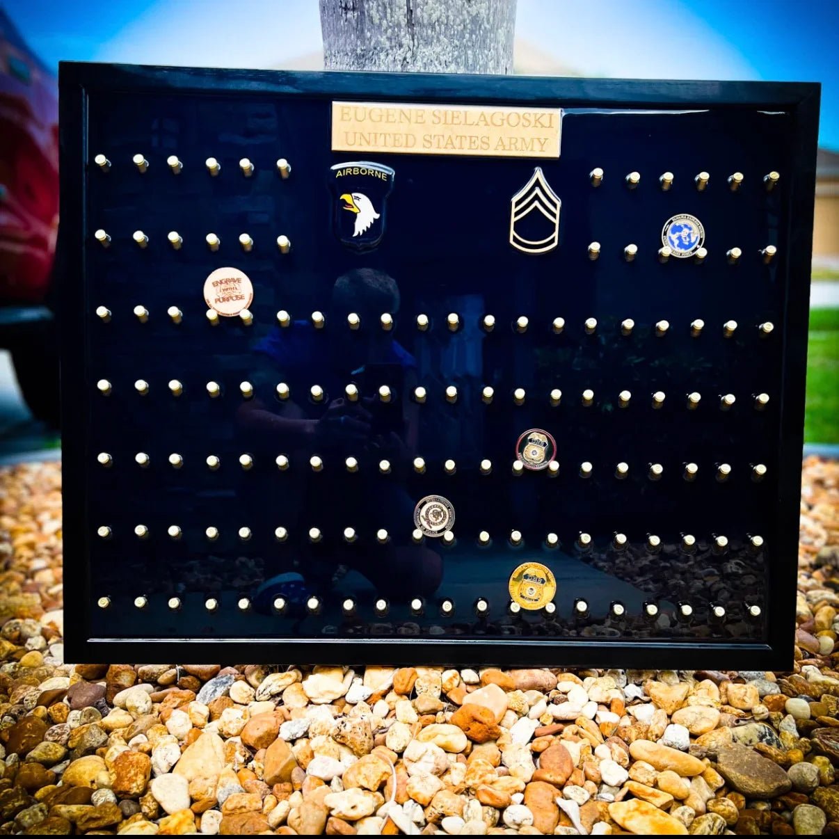 Challenge Coin Display - Engrave With Purpose