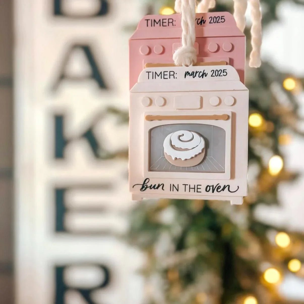 Bun in the Oven Pregnancy Ornament - Engrave With Purpose