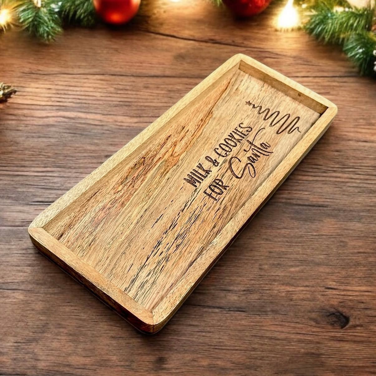 Santa Cookie Tray - Engrave With Purpose