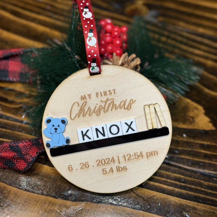 First Christmas Ornament - Engrave With Purpose