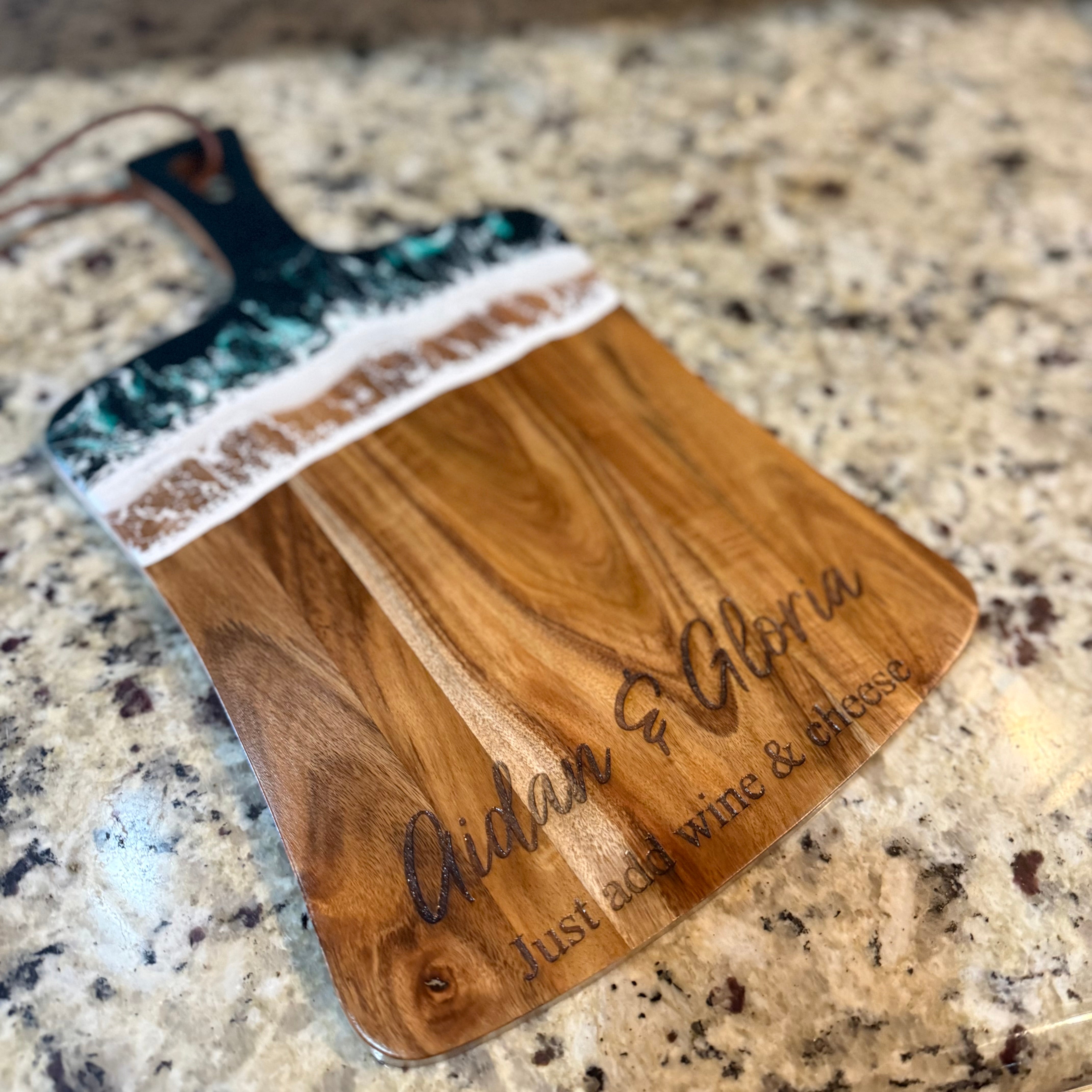 Custom Ocean Charcuterie Board