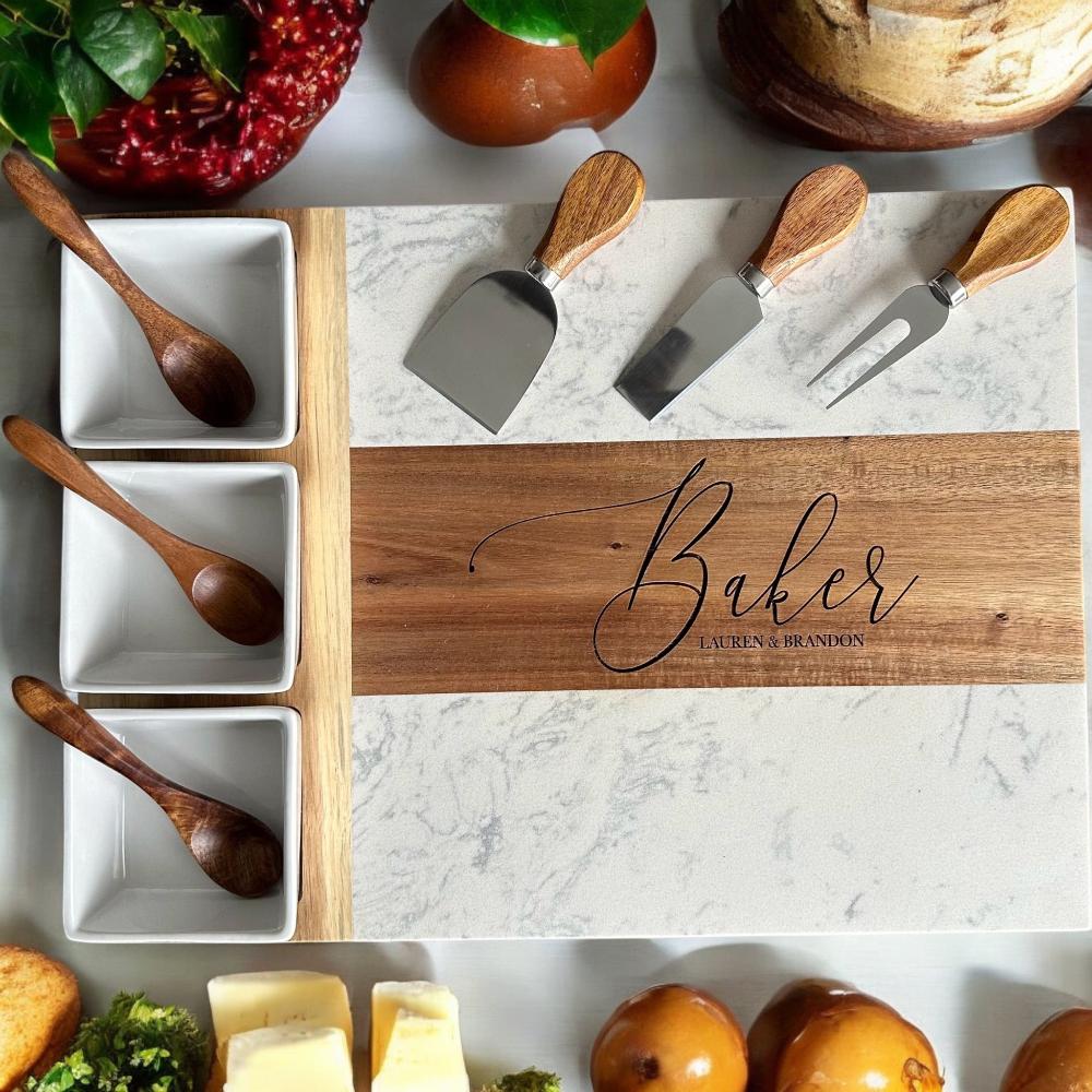 Marble Charcuterie Board - Engrave With Purpose
