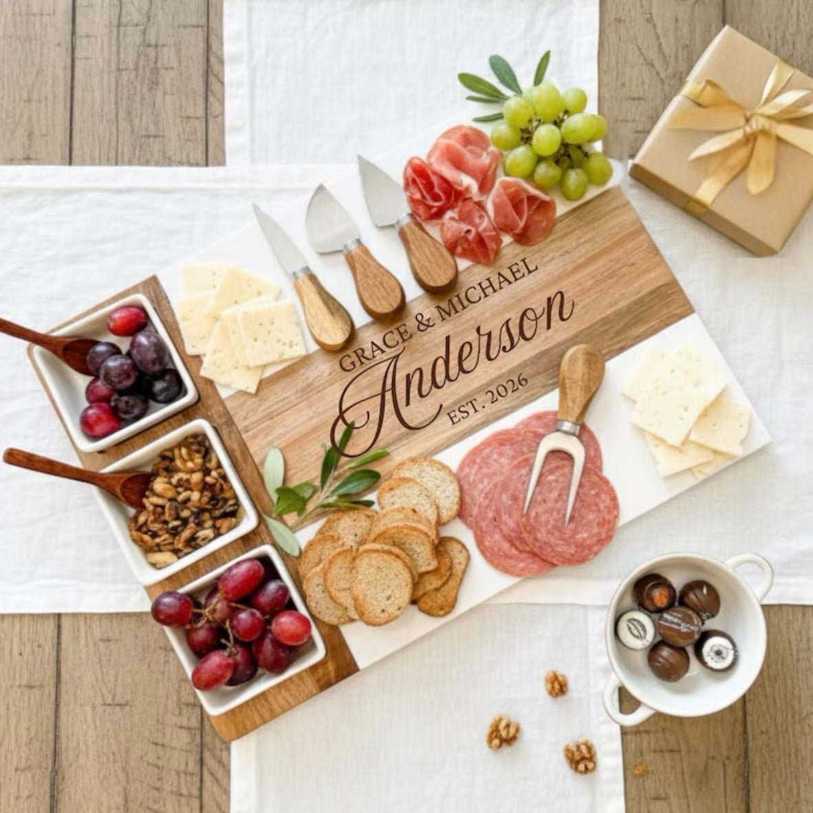 Marble Charcuterie Board - Engrave With Purpose