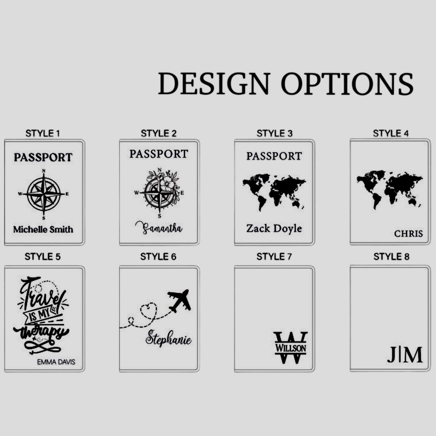 Personalized MakerFlow passport wallet with multiple card slots and spacious compartment for travel documents.