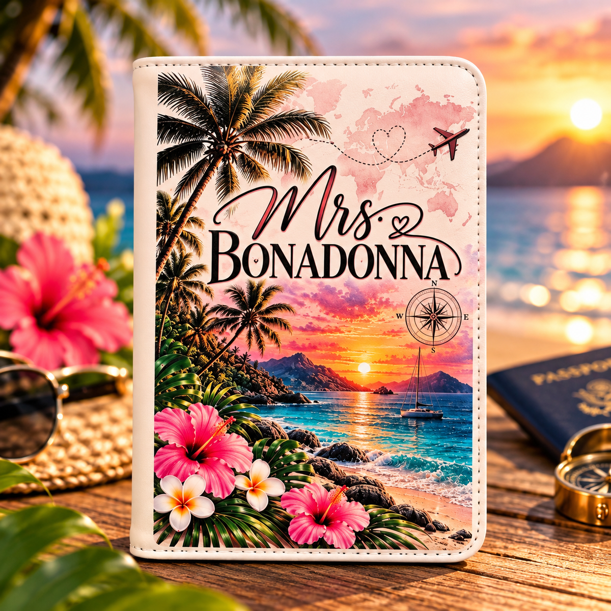 Full color wedding passport cover