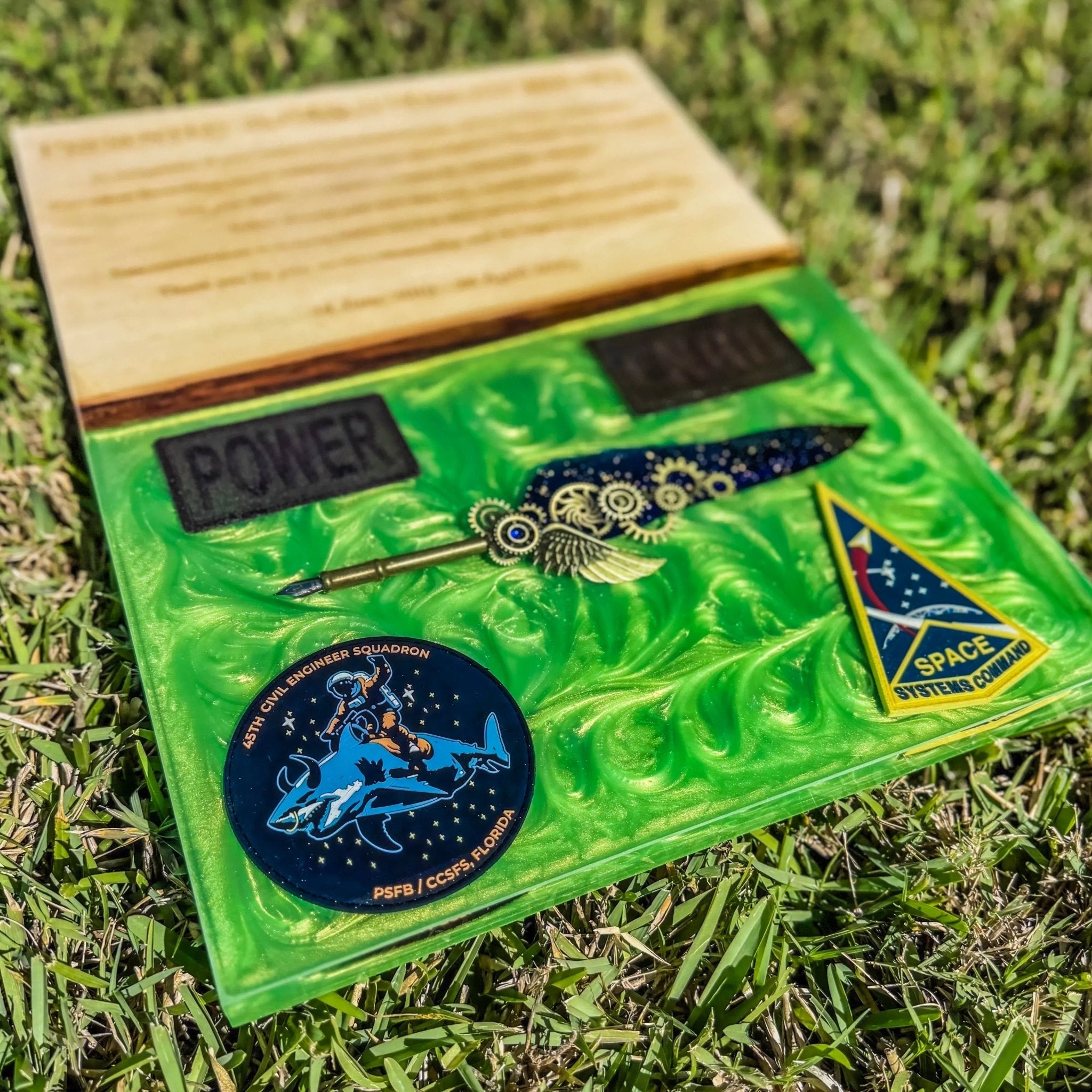 Live Edge Resin Plaques - Engrave With Purpose