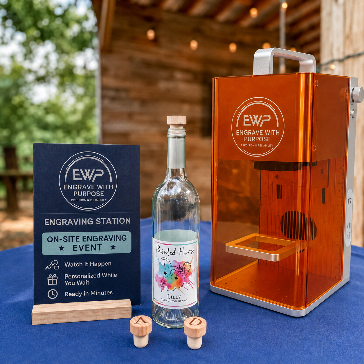 Live event Laser Engraving station