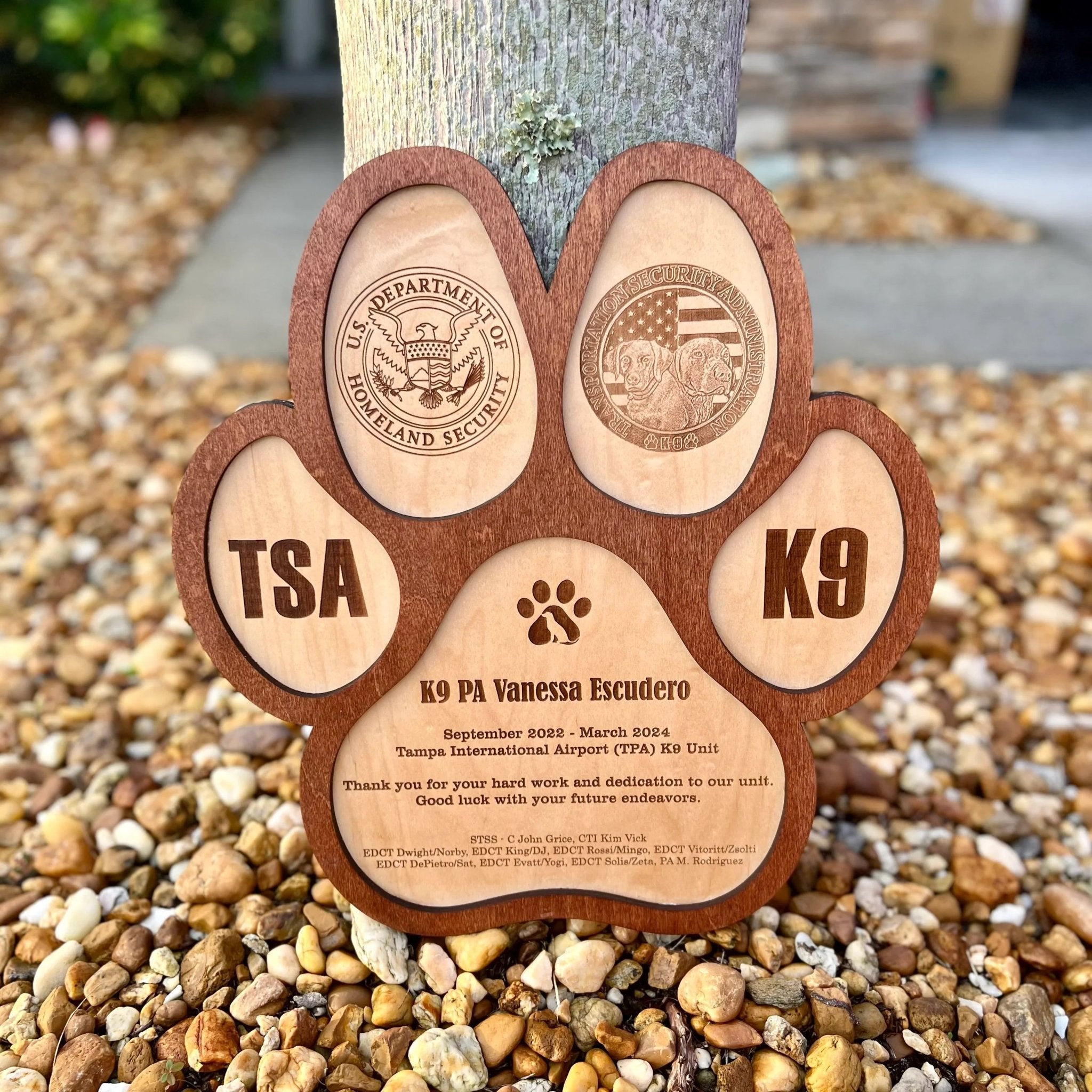 K9 Paw Plaque - Engrave With Purpose