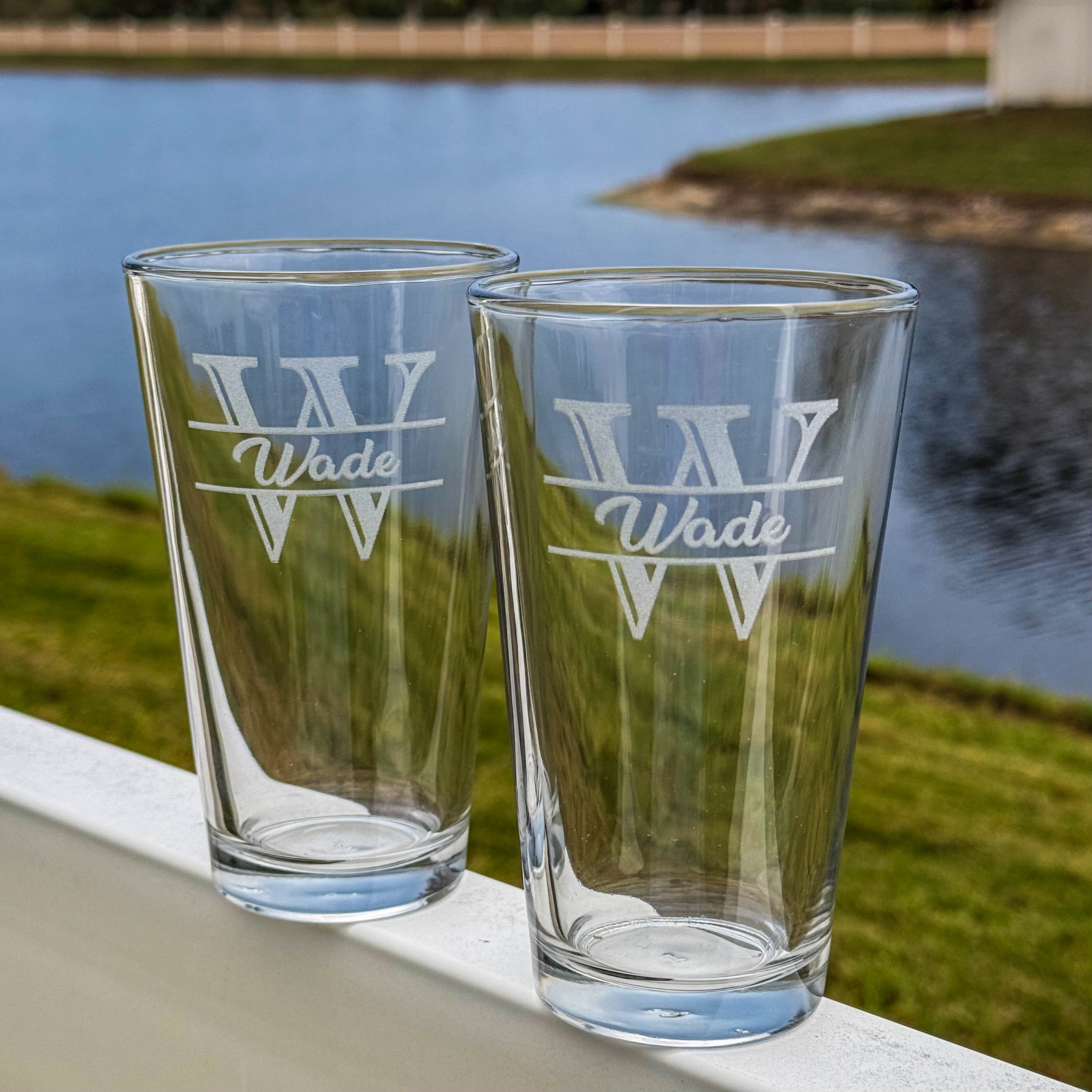 personalized pint glasses