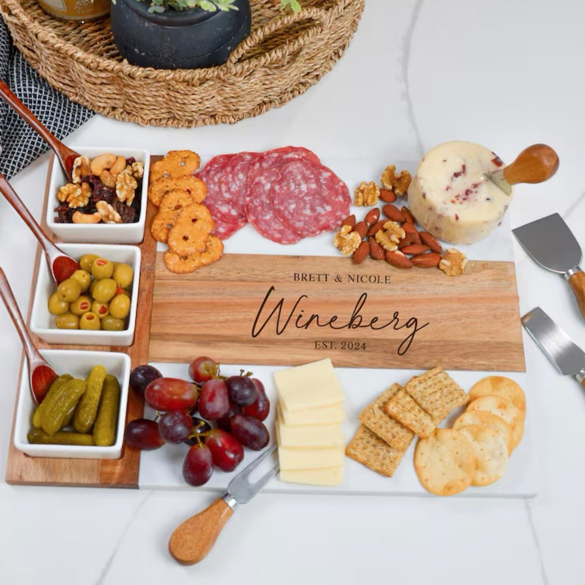 Marble Charcuterie Board - Engrave With Purpose