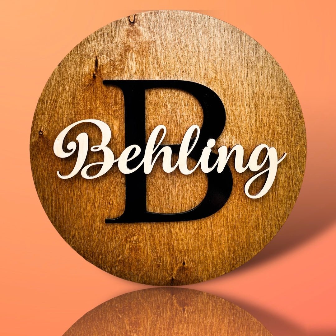 Last Name Sign - Engrave With Purpose