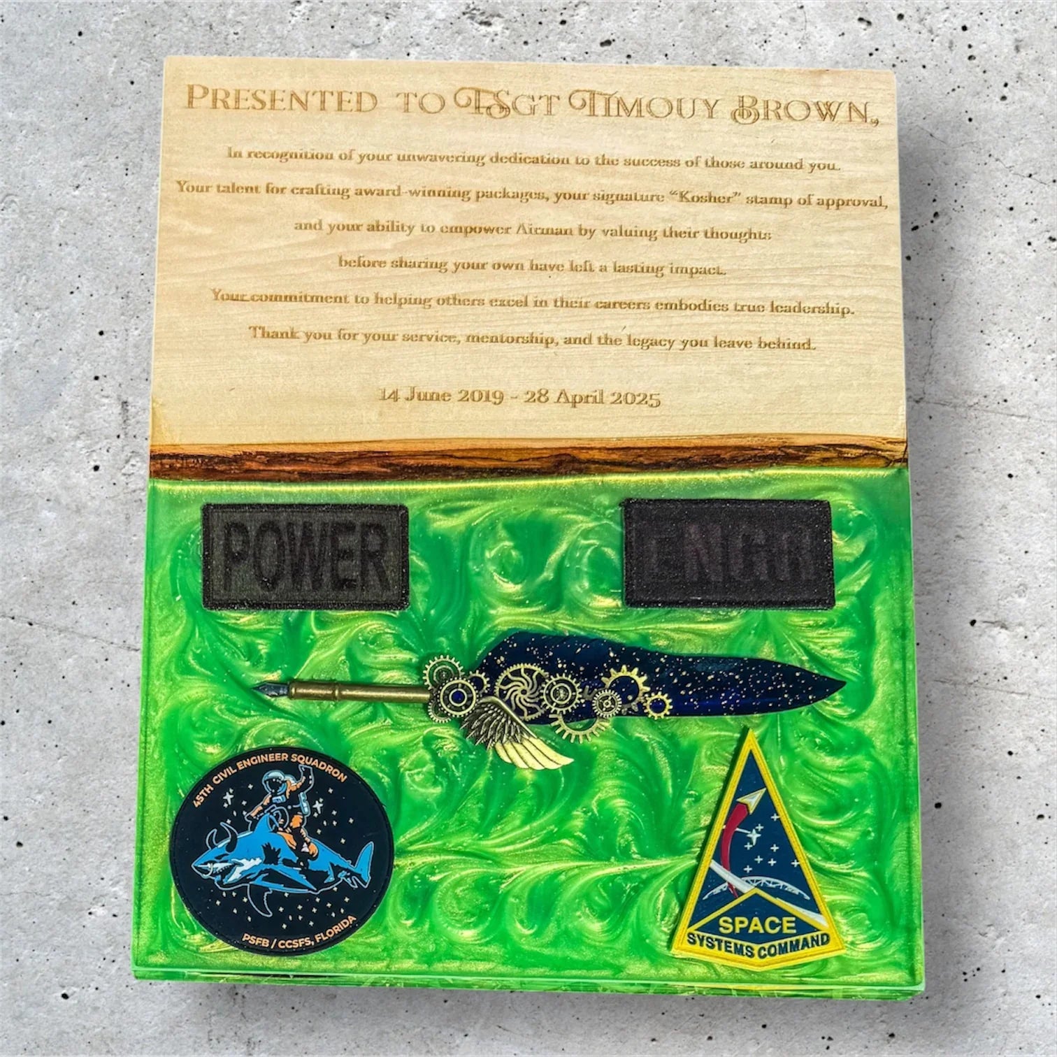 Live Edge Resin Plaques - Engrave With Purpose