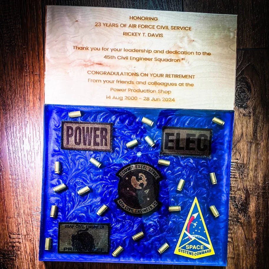 Live Edge Resin Plaques - Engrave With Purpose