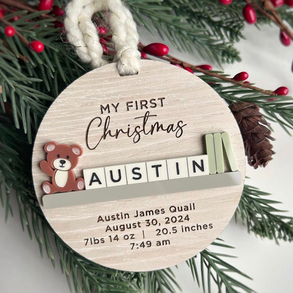 First Christmas Ornament - Engrave With Purpose