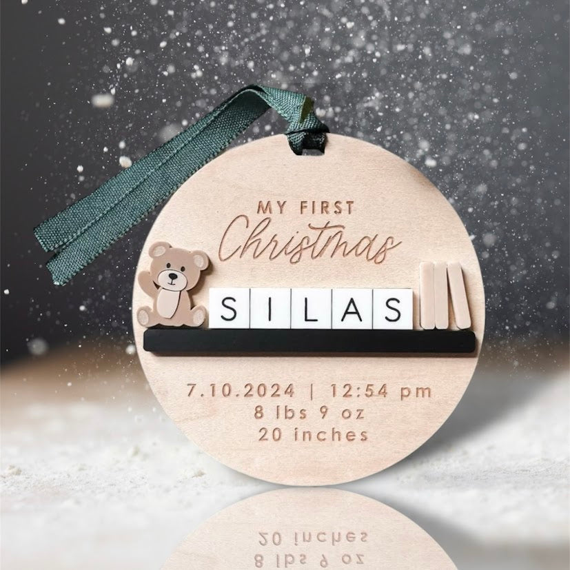 baby's first Christmas ornament