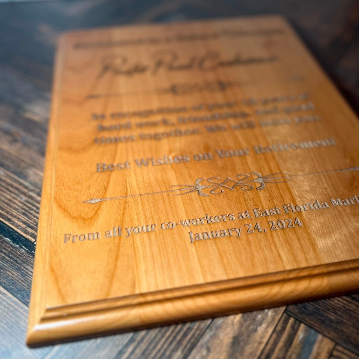 Alder Plaque - Engrave With Purpose
