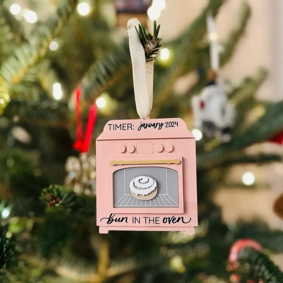 Bun in the Oven Pregnancy Ornament - Engrave With Purpose