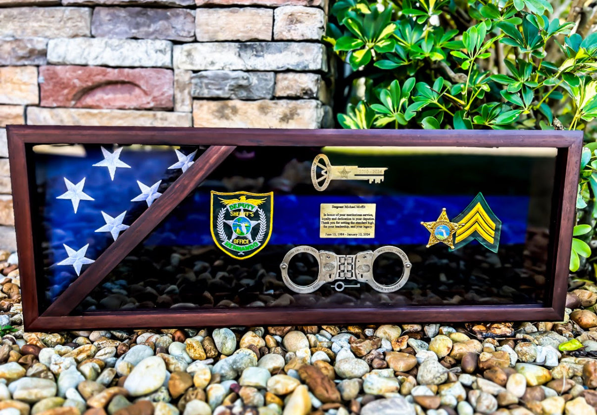 custom walnut shadowbox