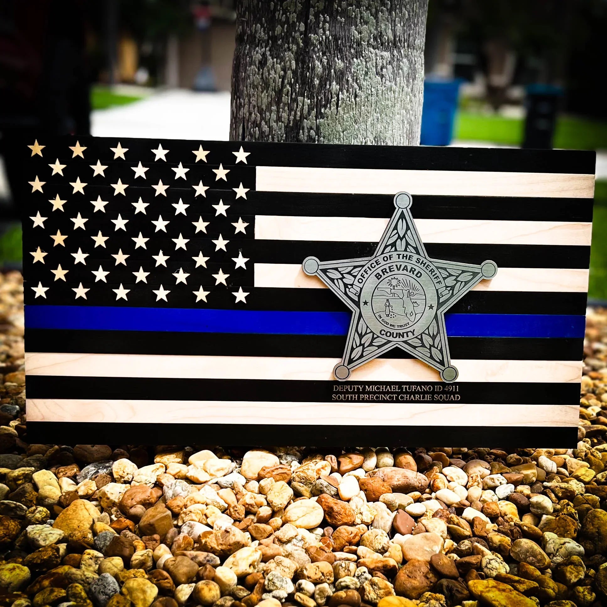 Wood American Flag - Engrave With Purpose