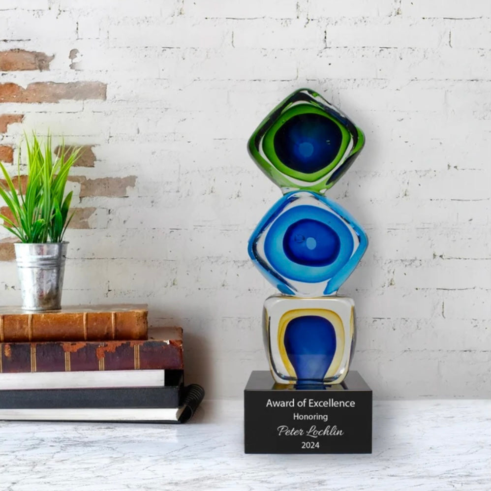 custom glass award