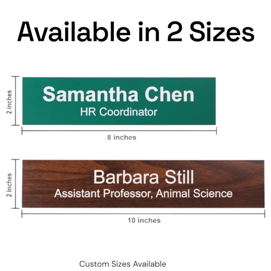 Nameplate Insert Only - Engrave With Purpose