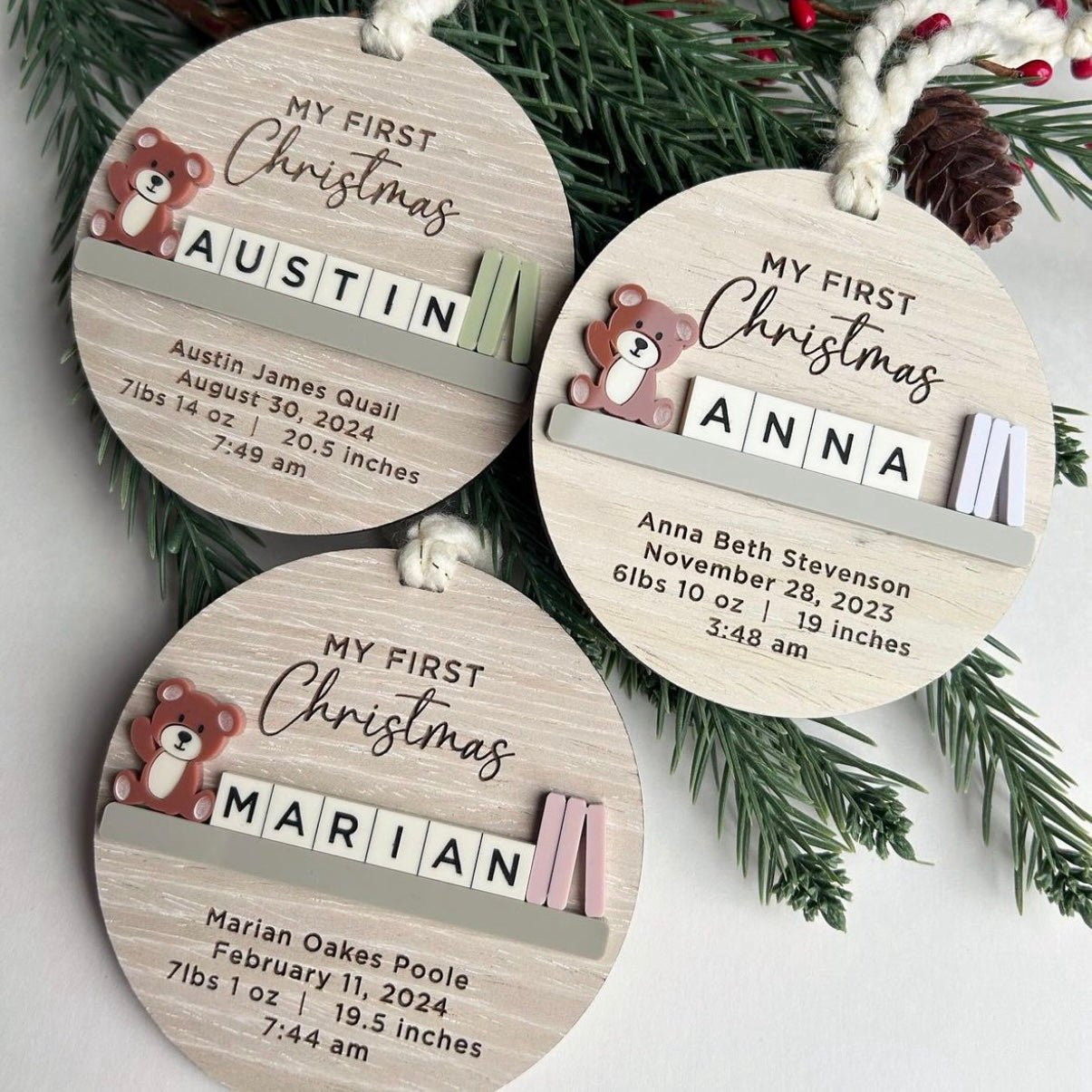 First Christmas Ornament - Engrave With Purpose