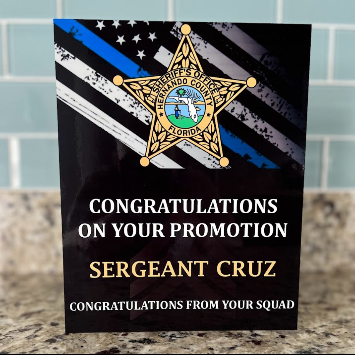 personalized full color plaque