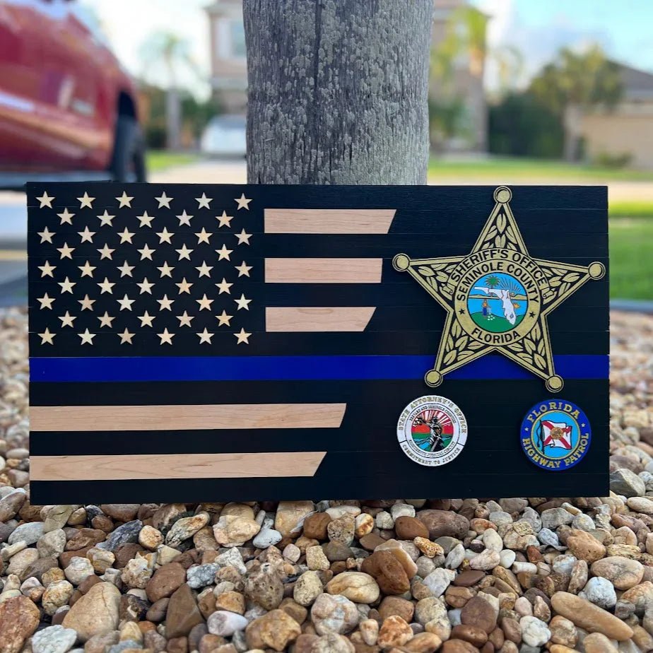 Wood American Flag - Engrave With Purpose