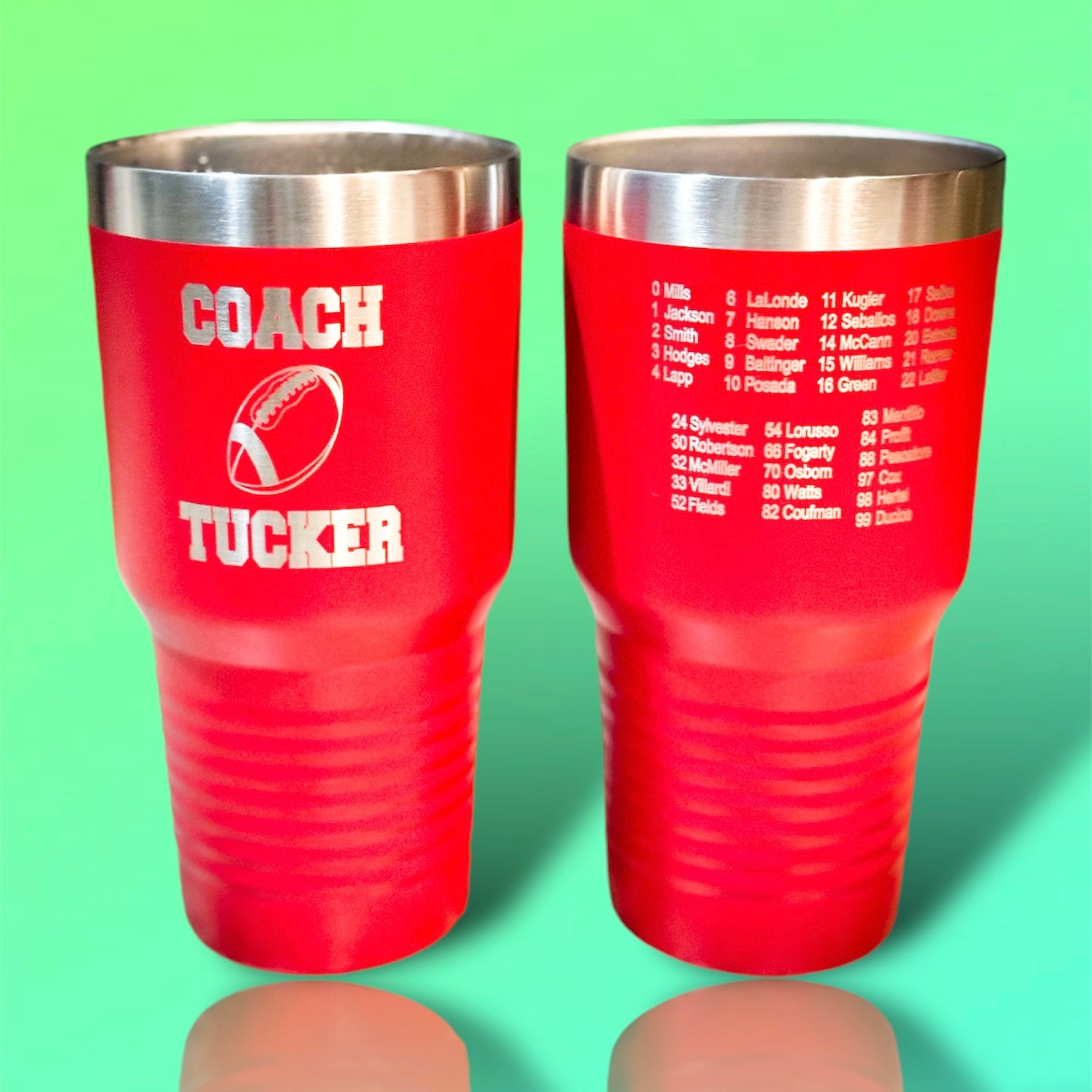 30oz front and back of tumblers 