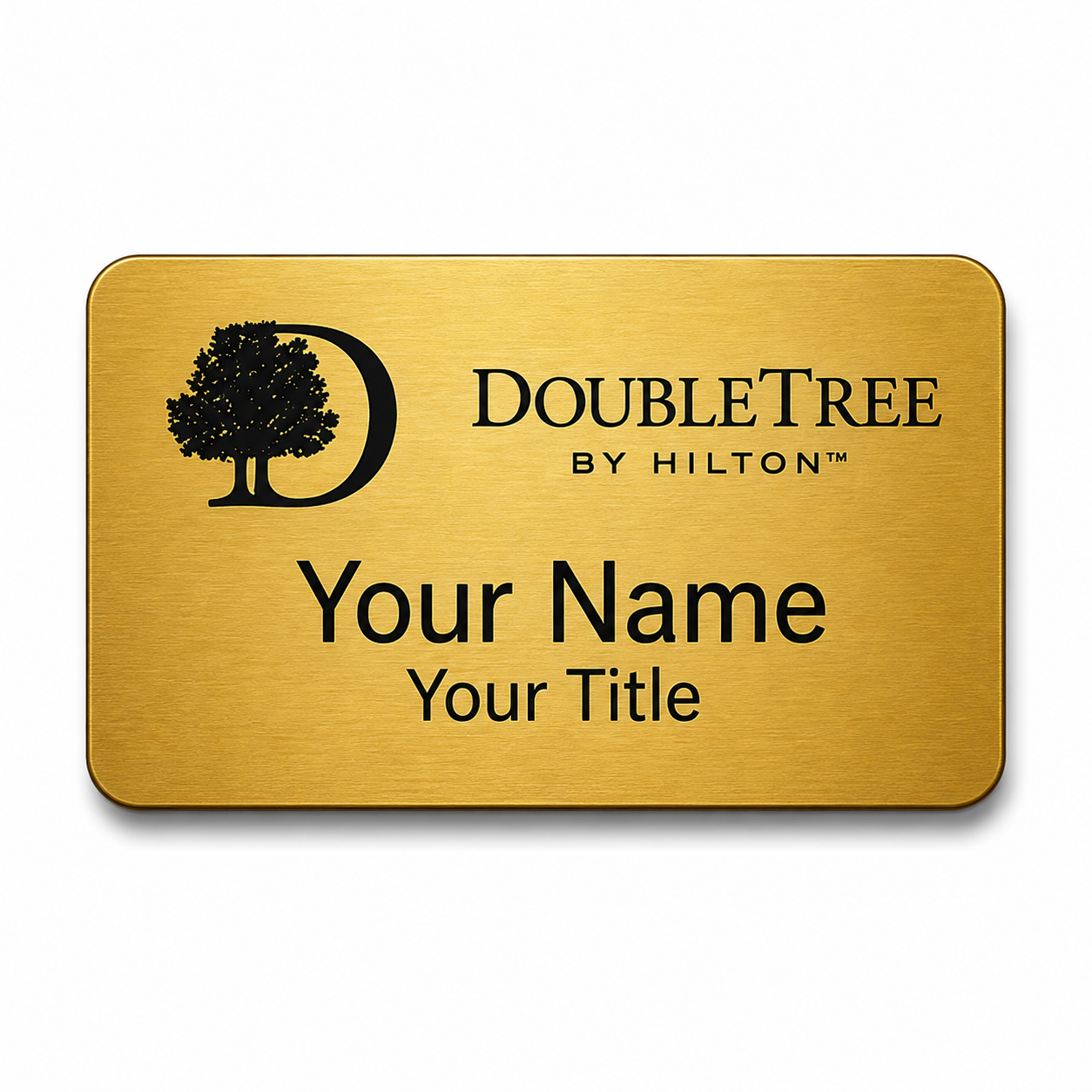 2" x 3" laser engraved meal name tag 