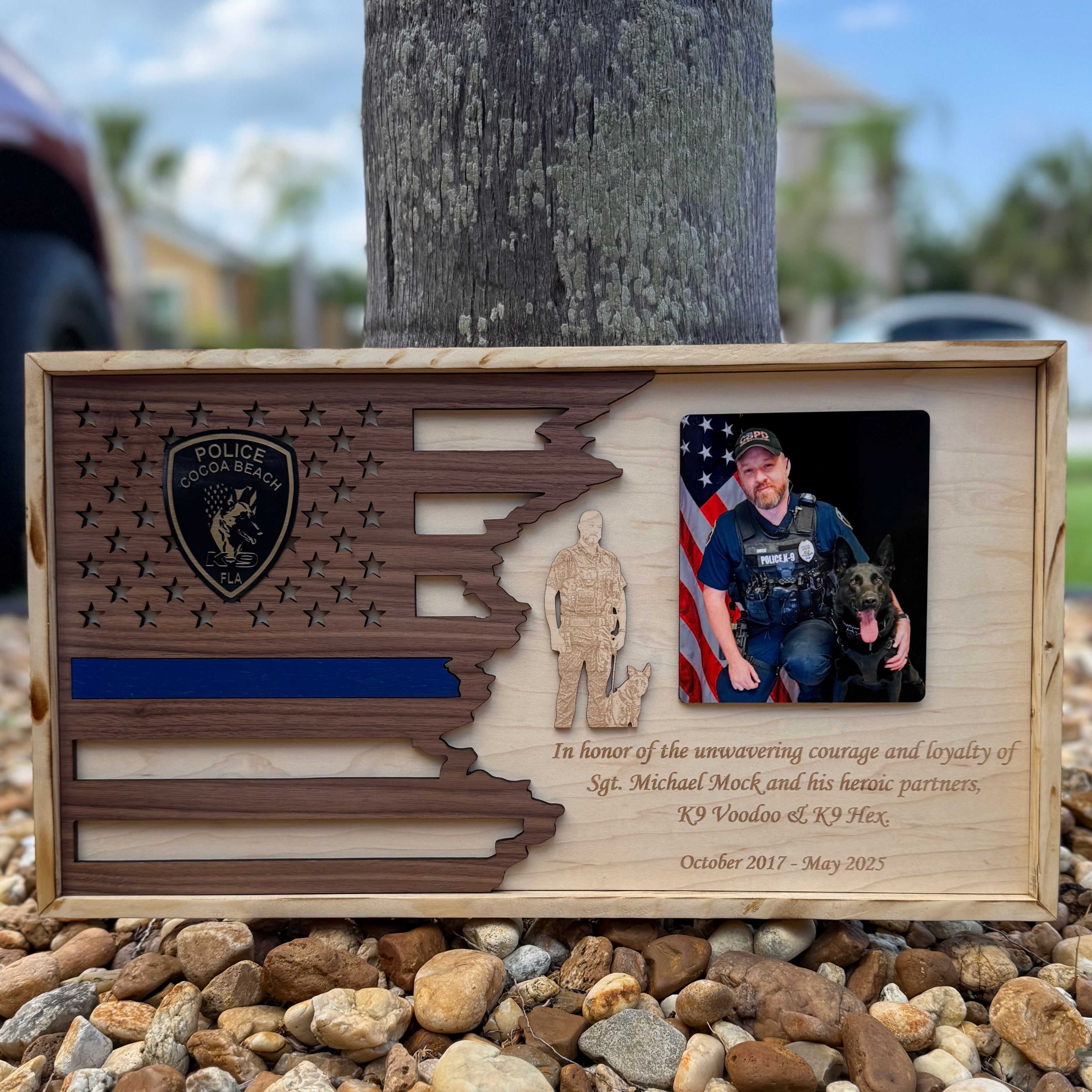 First Responder Flag Plaque
