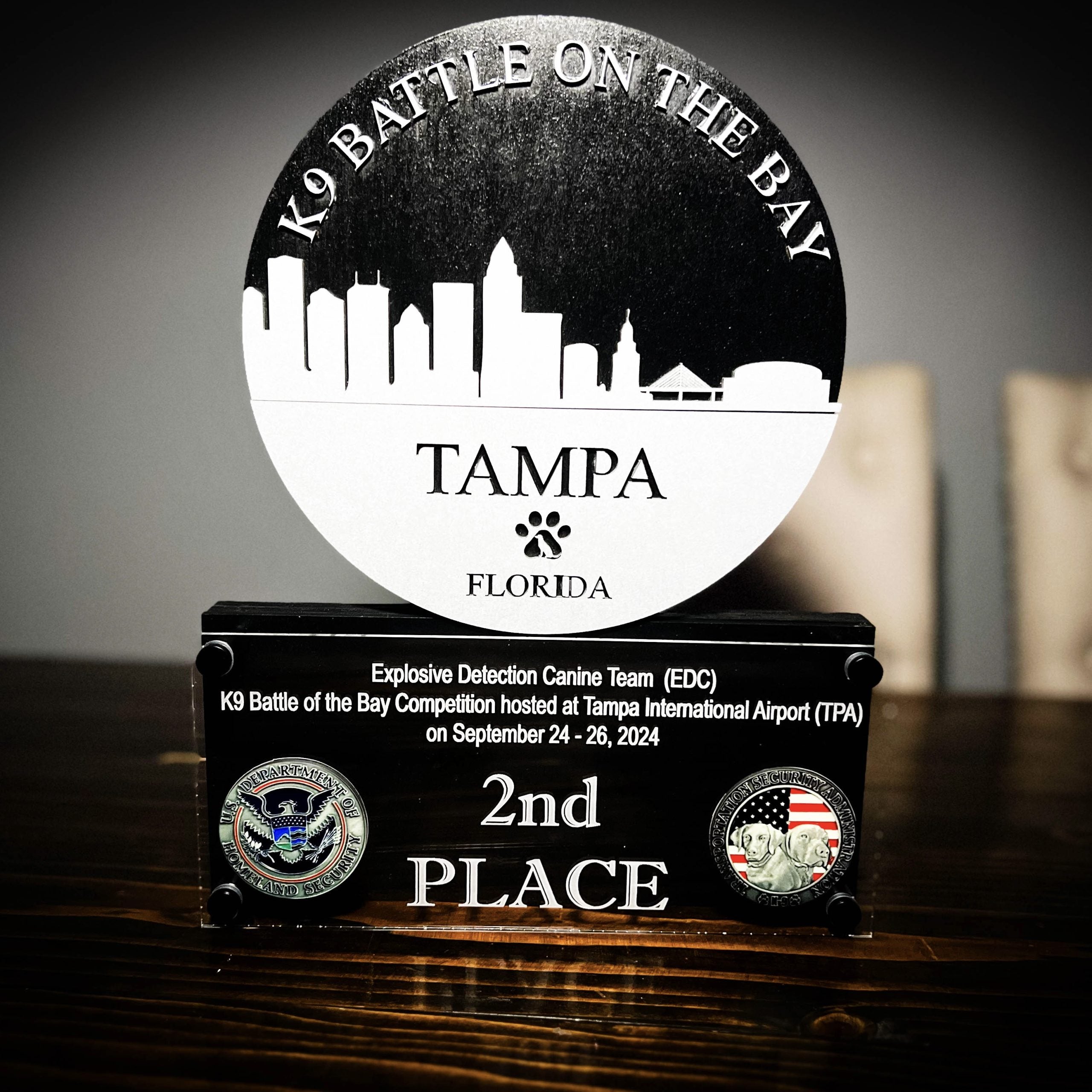 Custom Badge Plaque k9 awards 