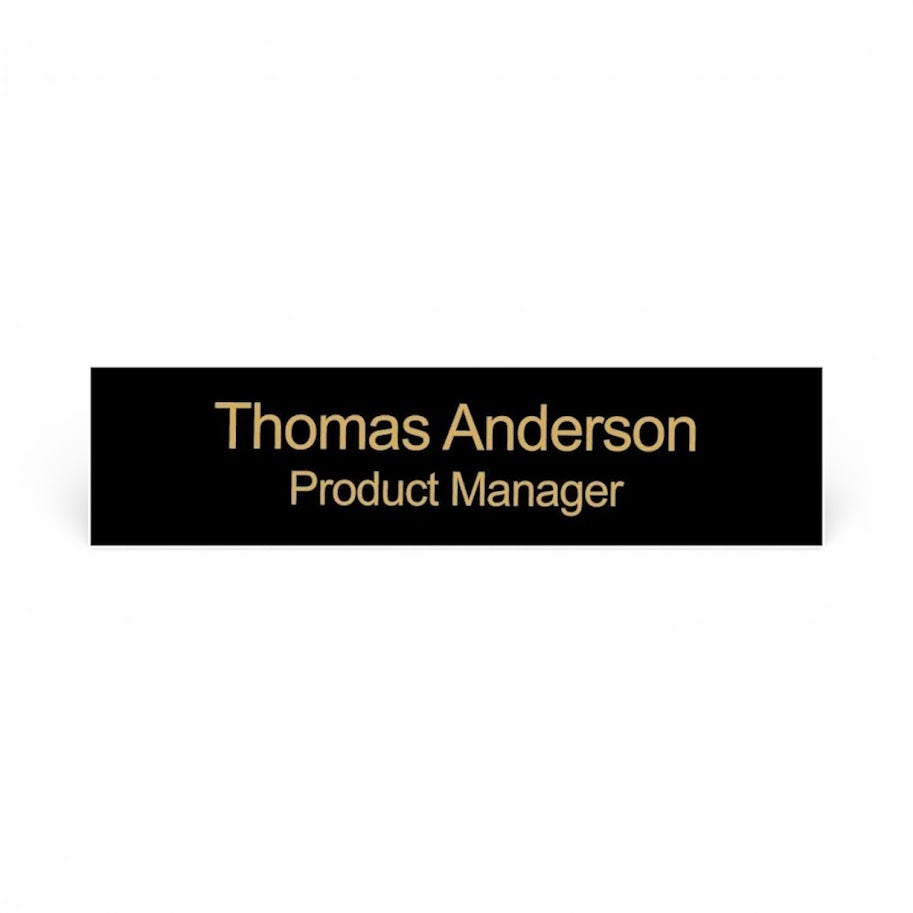 Custom Engraved Name Plate Insert | Desk & Wall Replacement