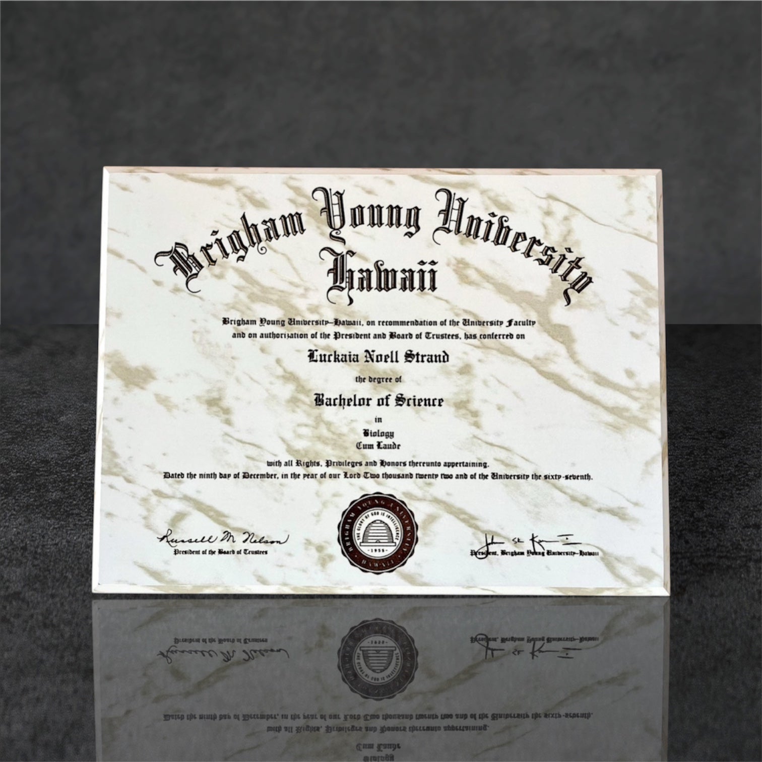 custom Diploma Plaque