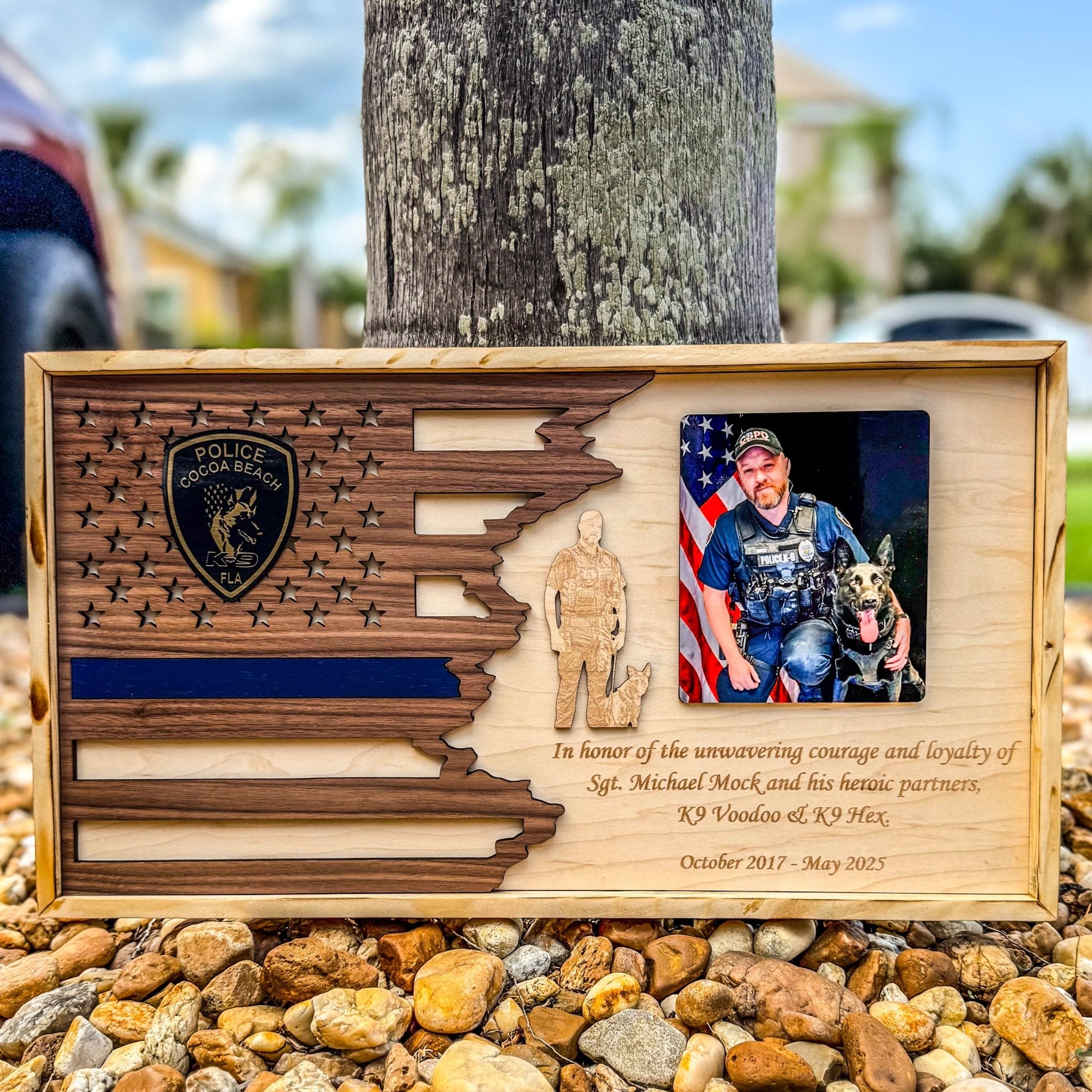 First Responder Flag Plaque - Engrave With Purpose