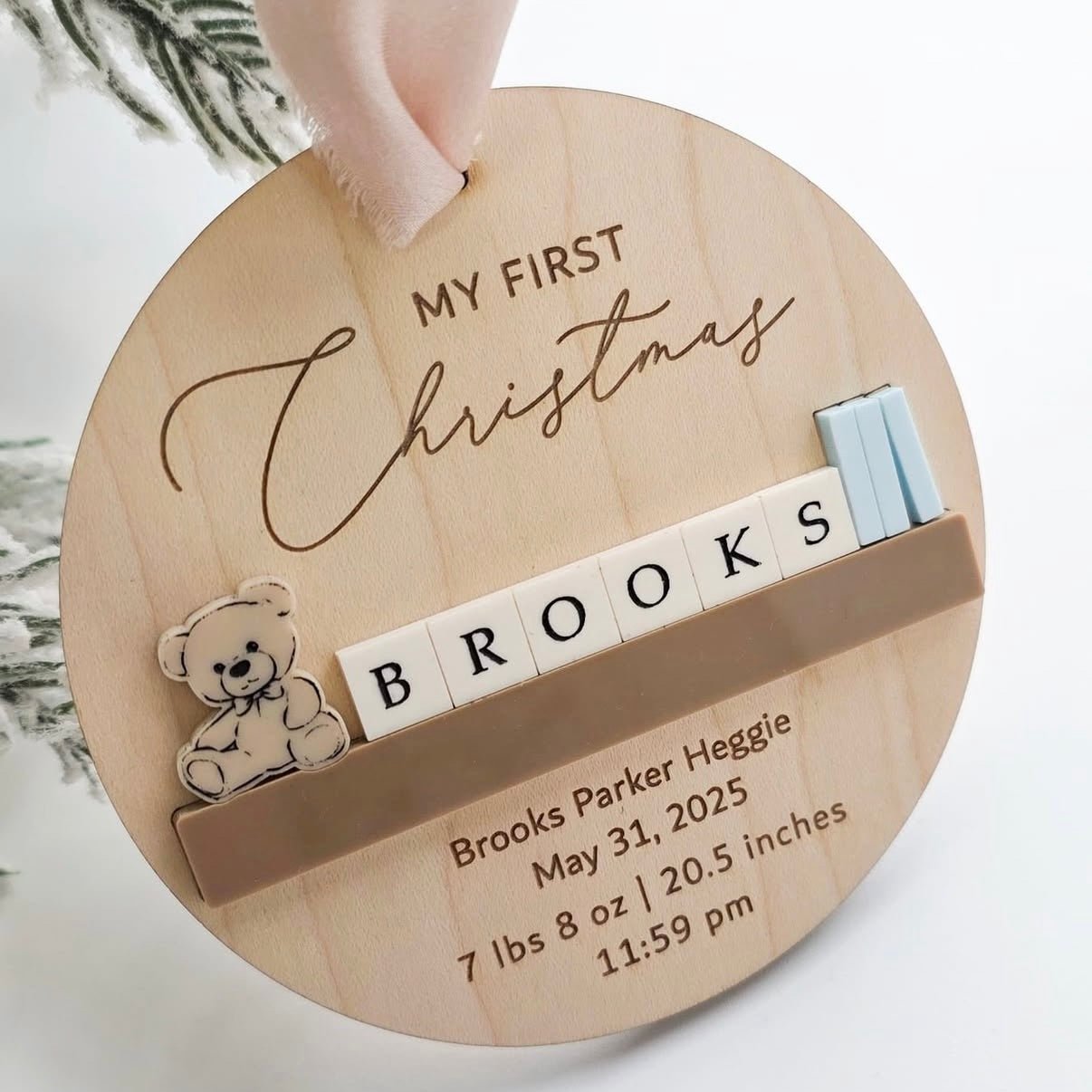 First Christmas Ornament - Engrave With Purpose