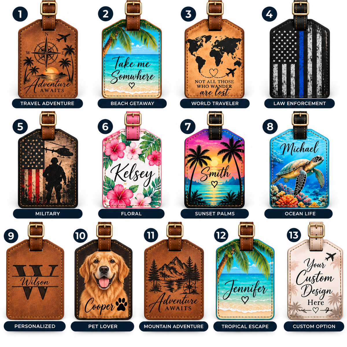 Personalized Luggage Tags