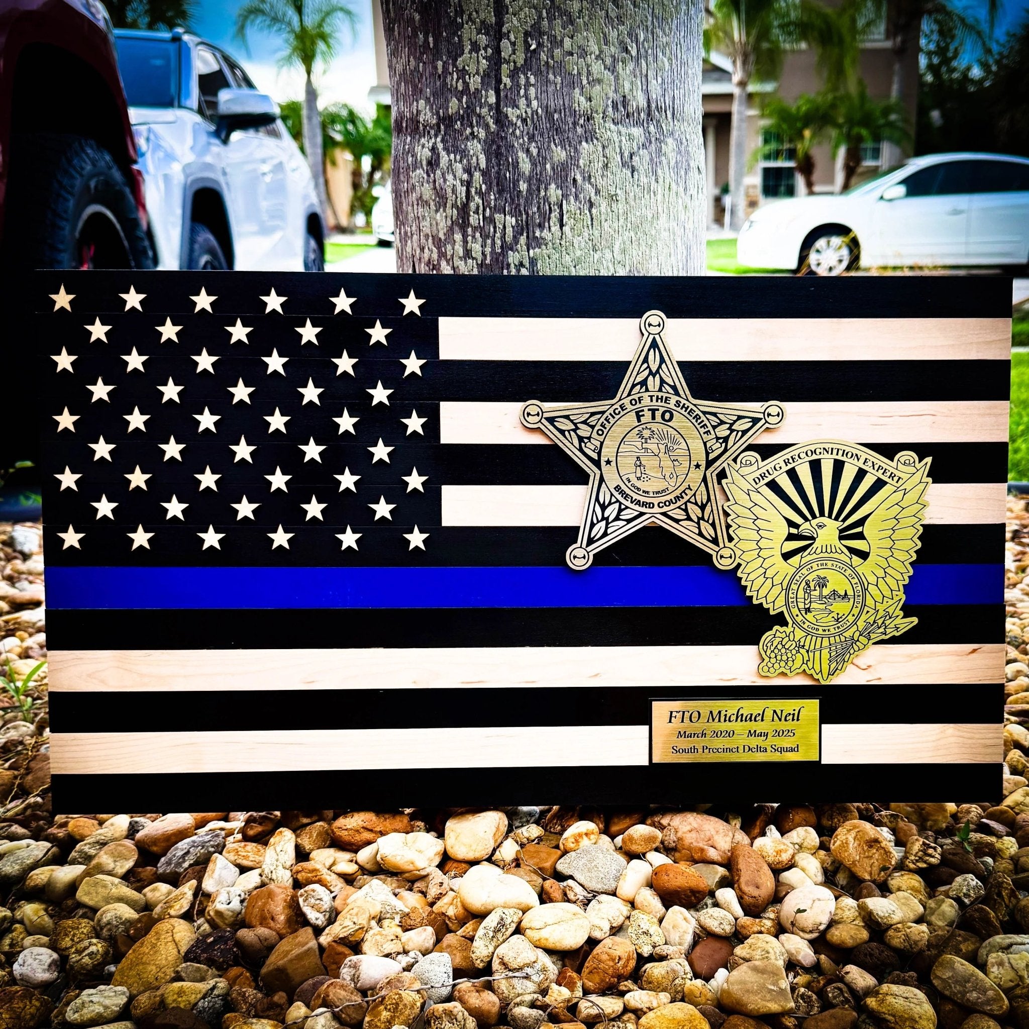 Wood American Flag - Engrave With Purpose