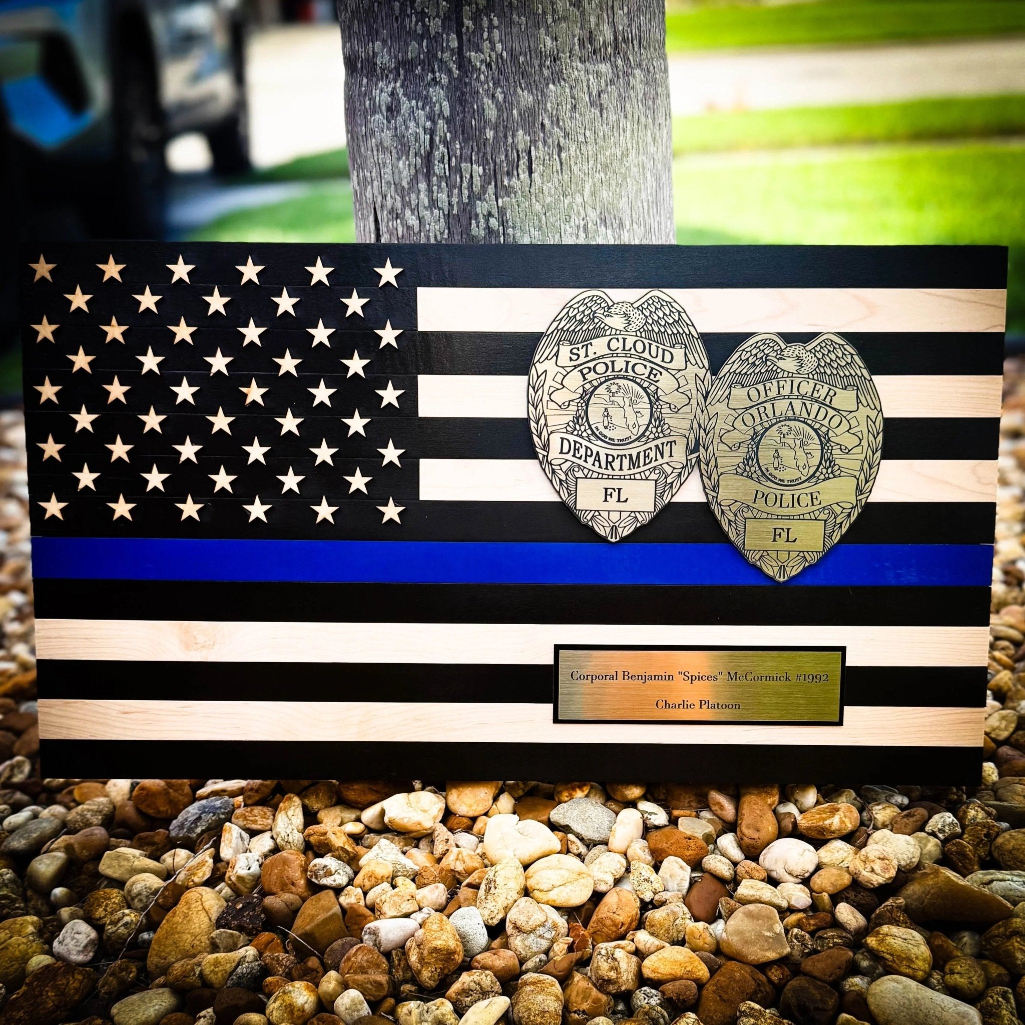 Wood American Flag - Engrave With Purpose