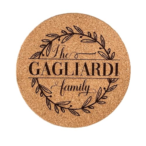 personalized cork trivet