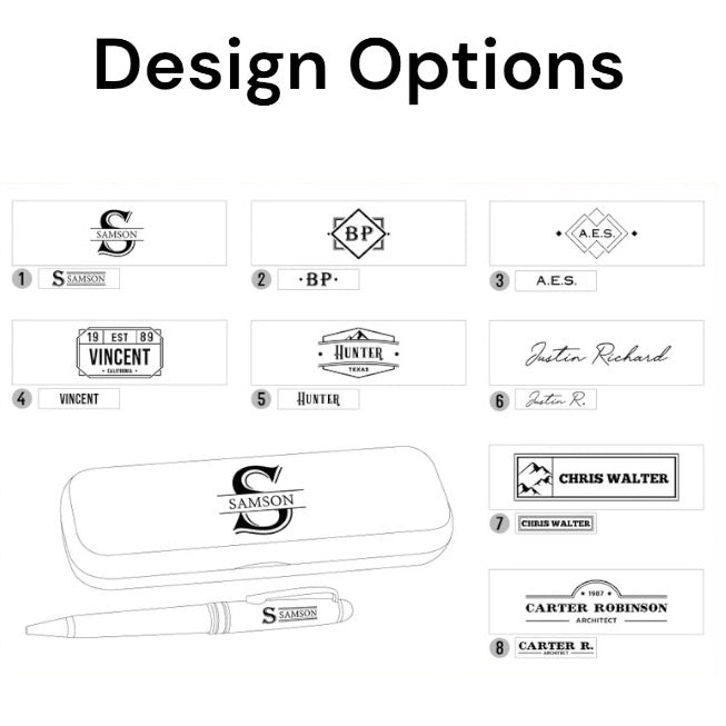 pen set design options 