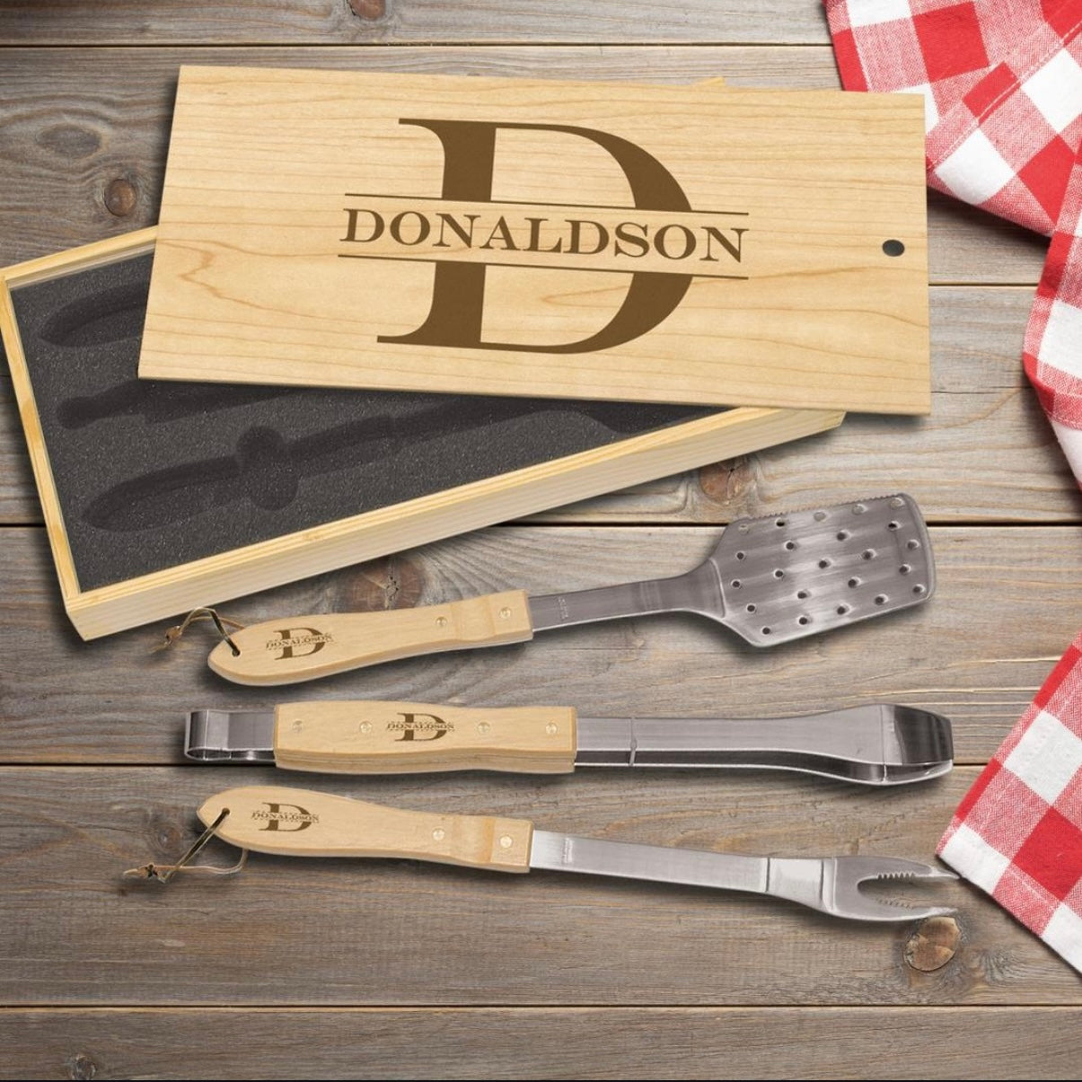 Personalized BBQ tool set 