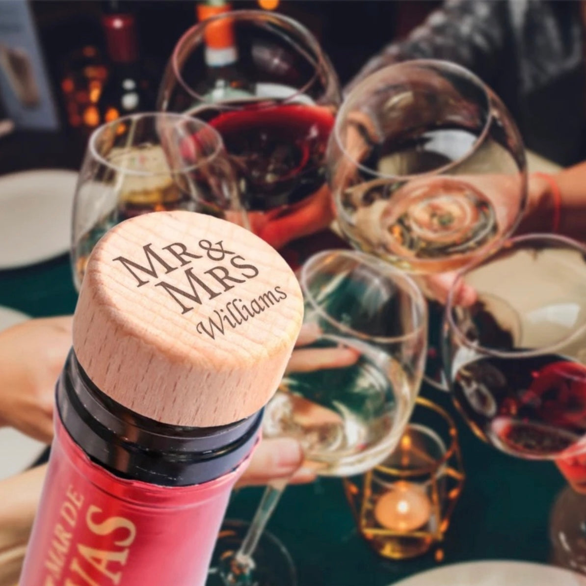 Personalized wine cork