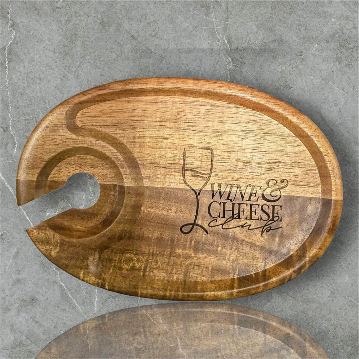 Personalized wine tray 