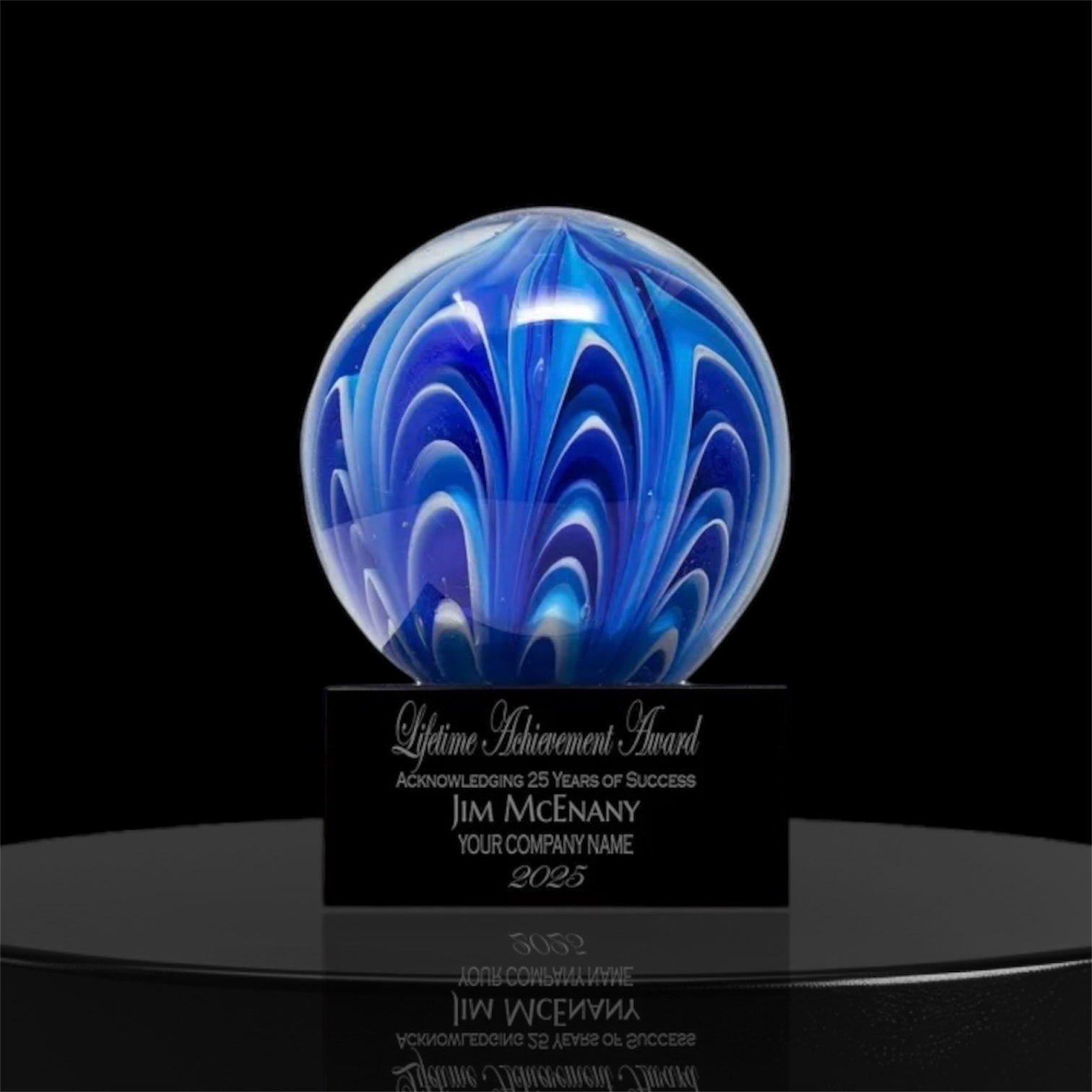 Custom Sphere Glass Award