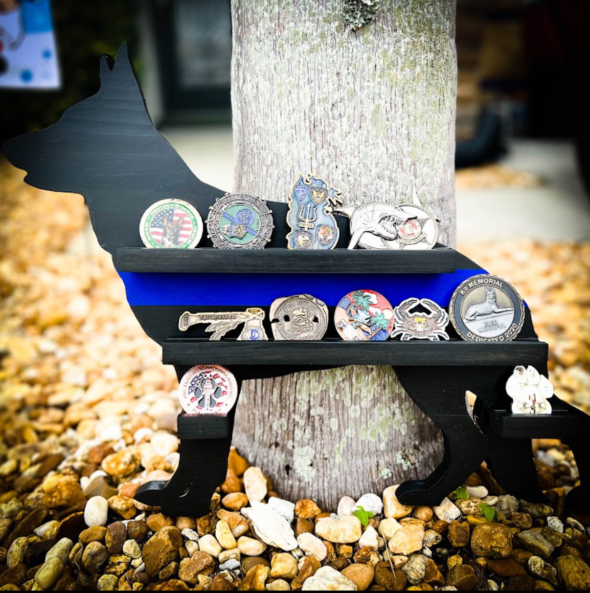 custom k9 challenge coin holder 