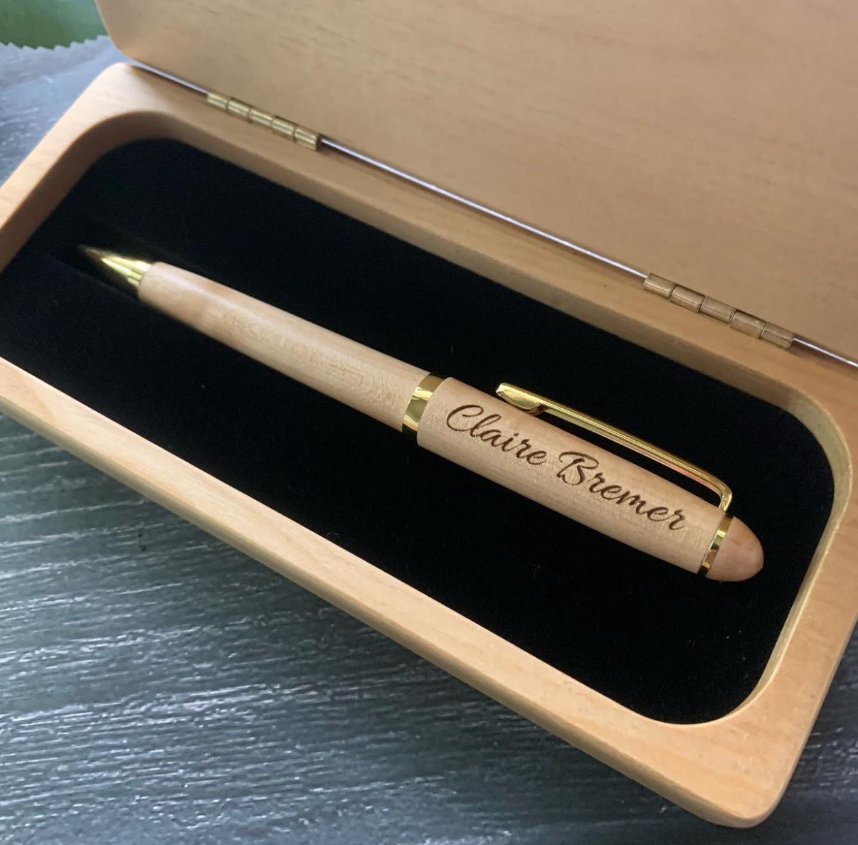 laser engrave wood pen