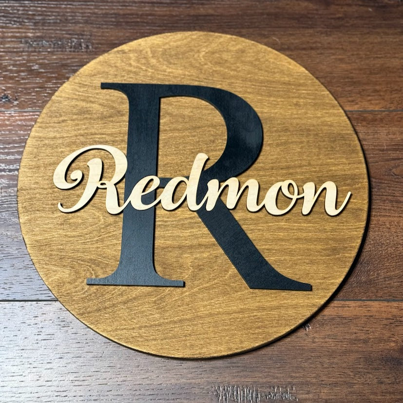 personalized last name sign 